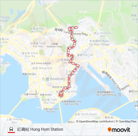 11K Bus Line Map