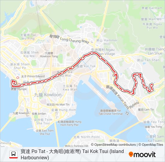 13D bus Line Map