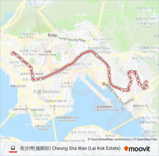 13P Bus Line Map