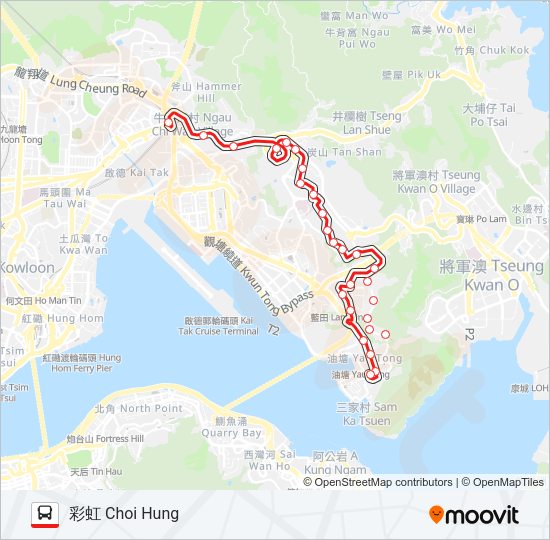 14D Bus Line Map