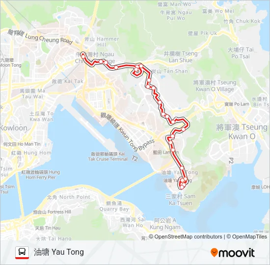 14D Bus Line Map
