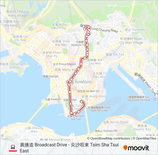 208 Bus Line Map
