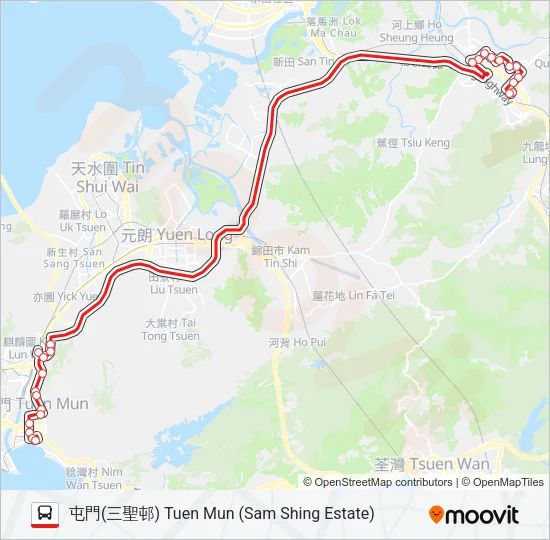261 Bus Line Map