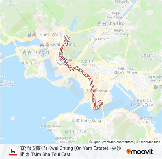 35A Bus Line Map