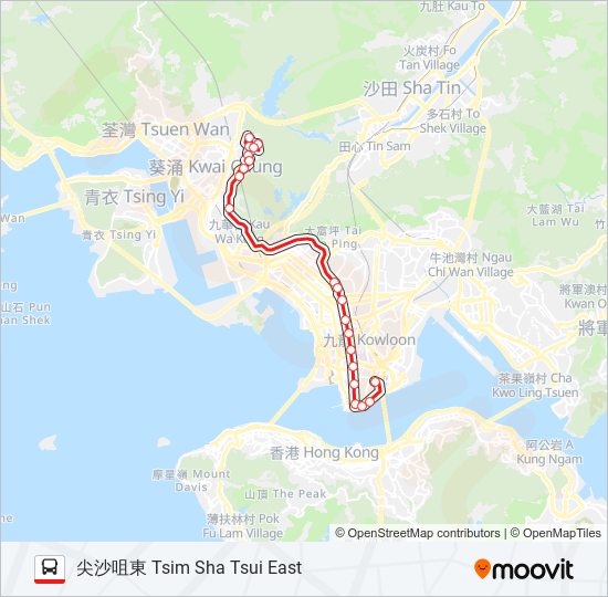 35X bus Line Map