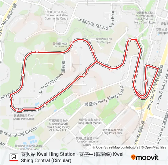 37M Bus Line Map