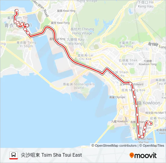 41A Bus Line Map