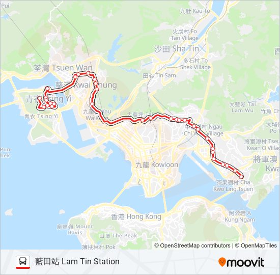 42c Route: Schedules, Stops & Maps - 藍田站Lam Tin Station (Updated)