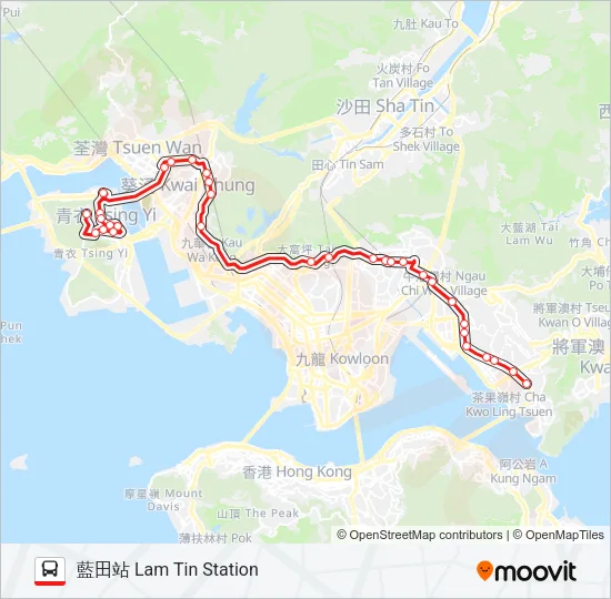 42C Bus Line Map