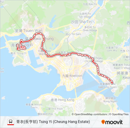 42C Bus Line Map