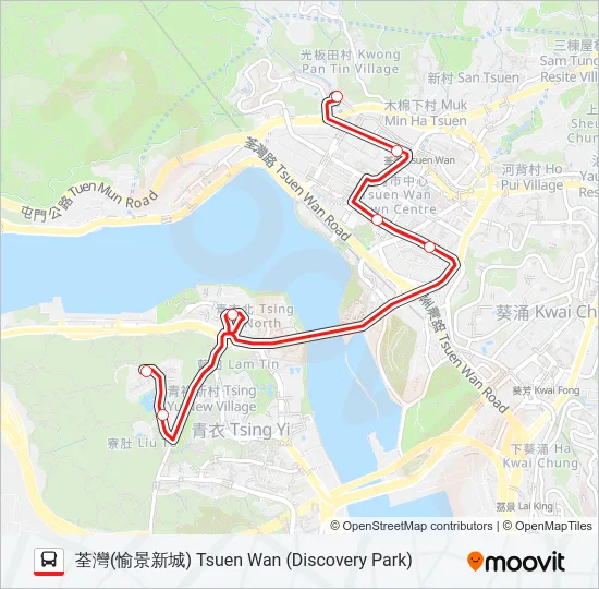42M Bus Line Map