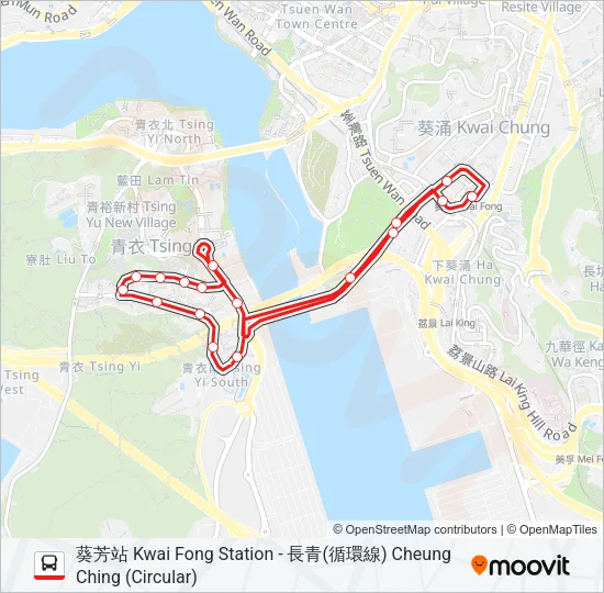 43M Bus Line Map