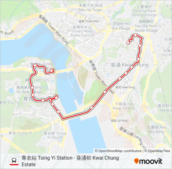 44M Bus Line Map