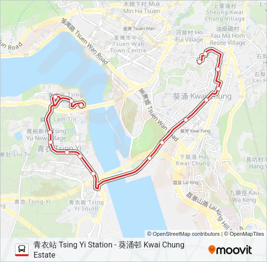 44M Bus Line Map