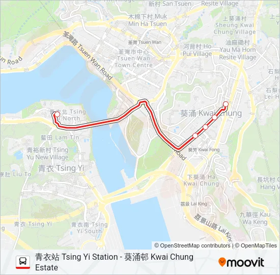 44M Bus Line Map