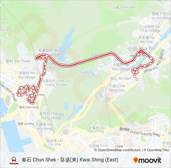 47X Bus Line Map