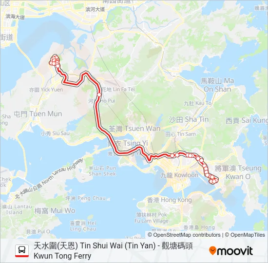 69C Bus Line Map