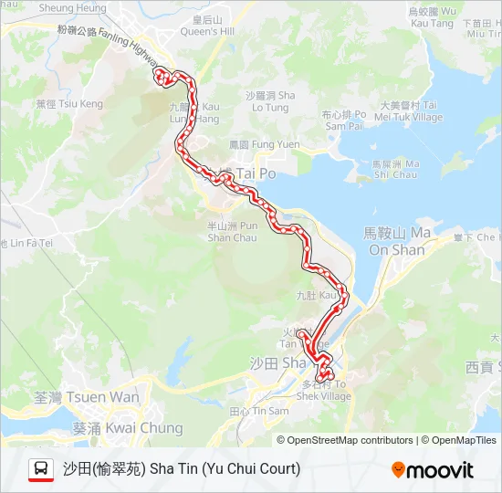 73A Bus Line Map