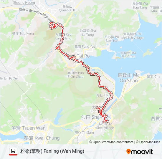 73A Bus Line Map