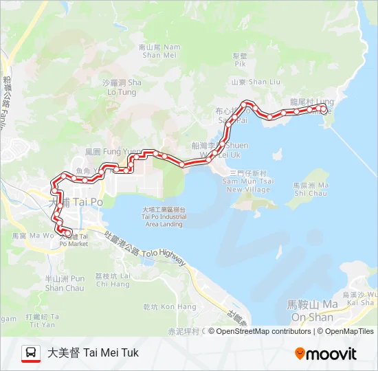 75K Bus Line Map