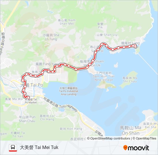 75K bus Line Map