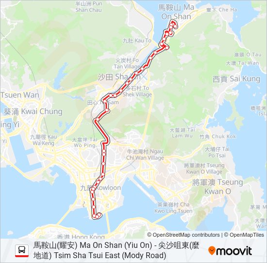 81C bus Line Map