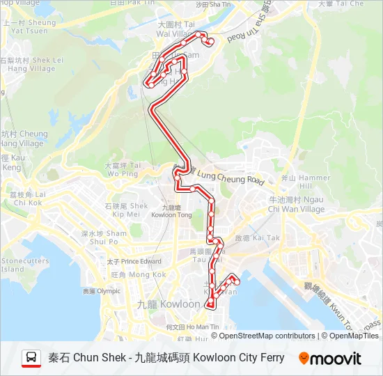 85B Bus Line Map