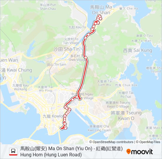 85S bus Line Map