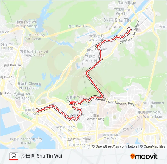 86A Bus Line Map