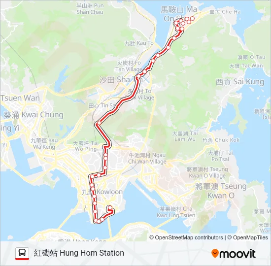 87D Bus Line Map