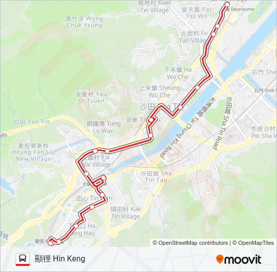 88K Bus Line Map