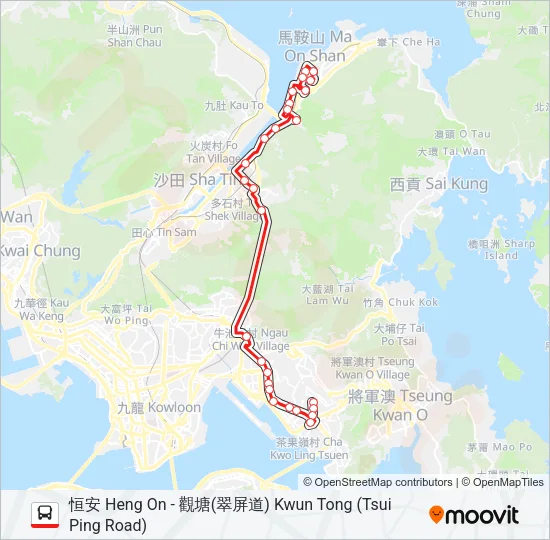 89C Bus Line Map
