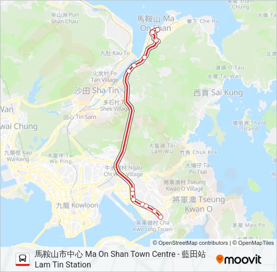 89P Bus Line Map