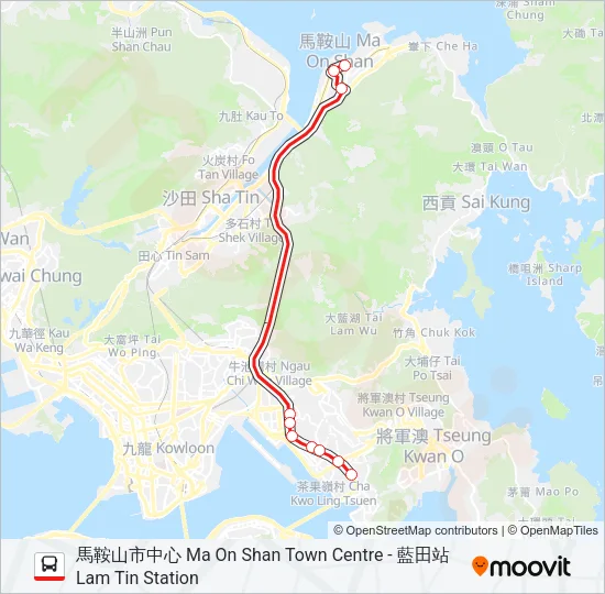 89P Bus Line Map