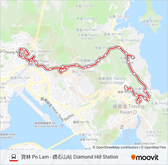 91M bus Line Map