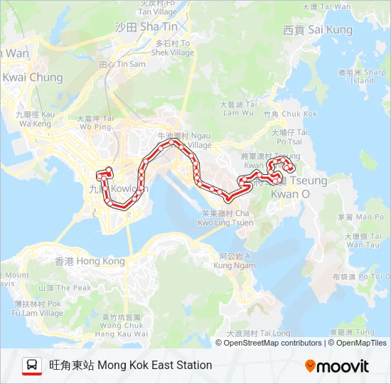 93K Bus Line Map