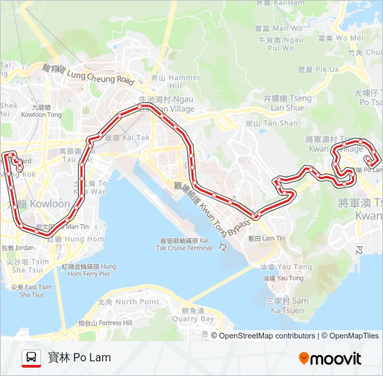 93K Bus Line Map