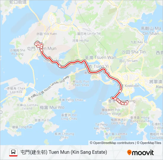 960 Bus Line Map