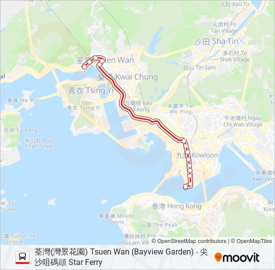 234P bus Line Map