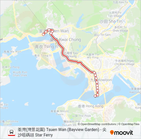 234P Bus Line Map