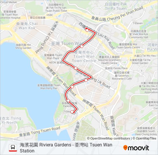 238M bus Line Map