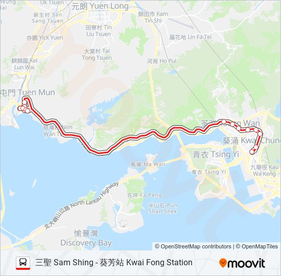 260C bus Line Map