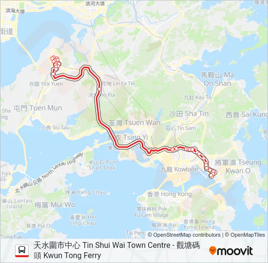 269C Bus Line Map