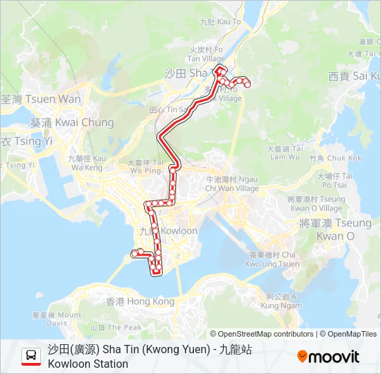 281A Bus Line Map