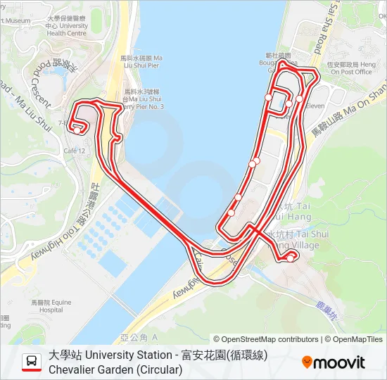 289K Bus Line Map