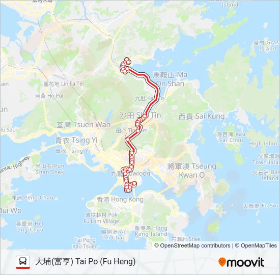 N271 Bus Line Map