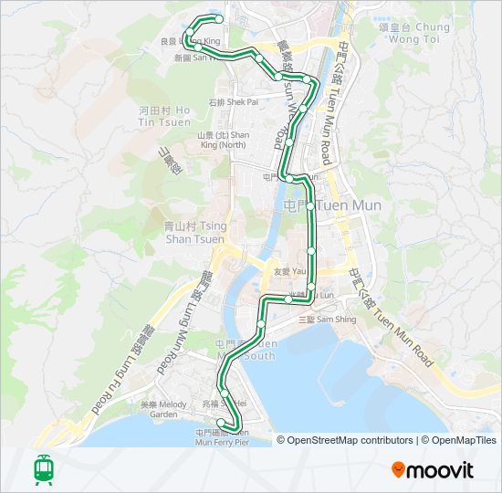 507 light rail Line Map