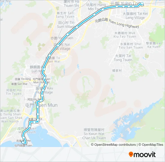 614 Light Rail Line Map