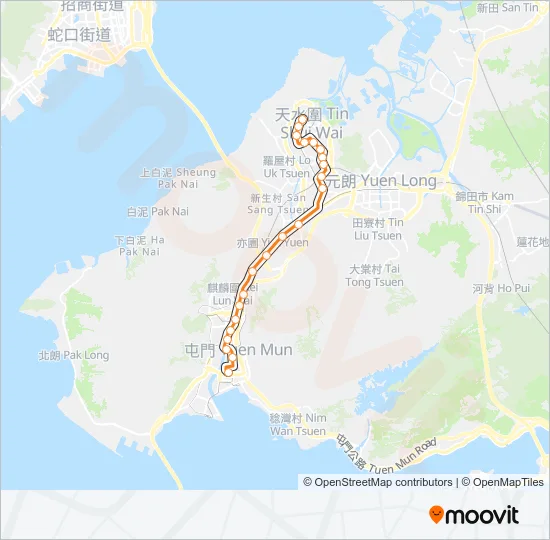 751 Light Rail Line Map