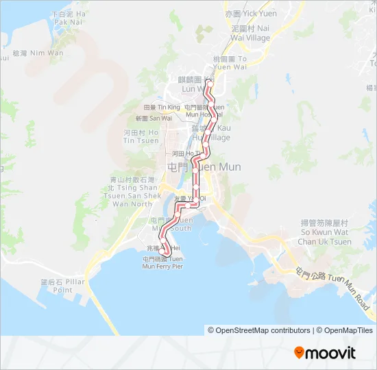 614P Light Rail Line Map
